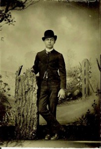 A handsome young fellow from the 1800's