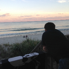 Just watching the waves...