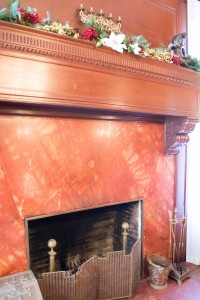 Marble fireplace